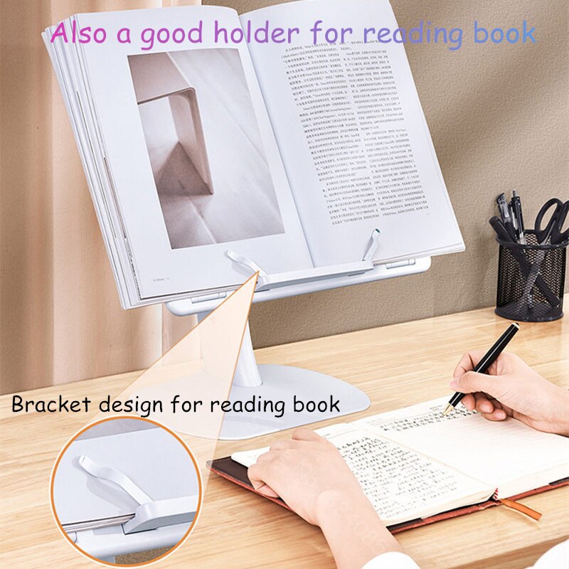 Multifunction Laptop Stand Angle Adjustable Reading Book Bracket Desktop Notebook Riser Holder Lapdesk laptop stand for bed