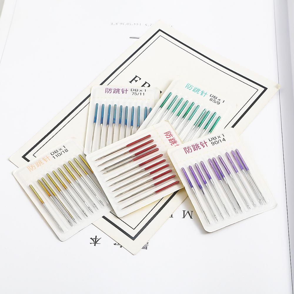 10 unidades/lote de tela elástica de , agujas para saltar, tela elástica, accesorios para máquinas de coser, herramientas de costura