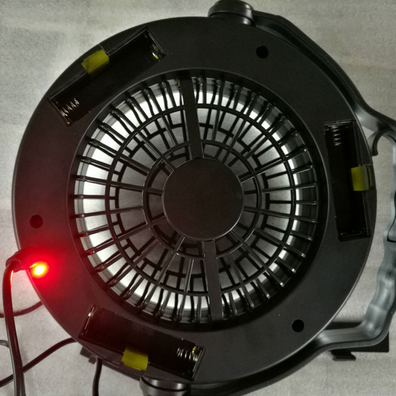 3 in 1 kannettava ladattava usb led tuuletin valo telttalamppu lyhty koukulla ulkoretkeilyyn retkeilyyn sdf-laiva