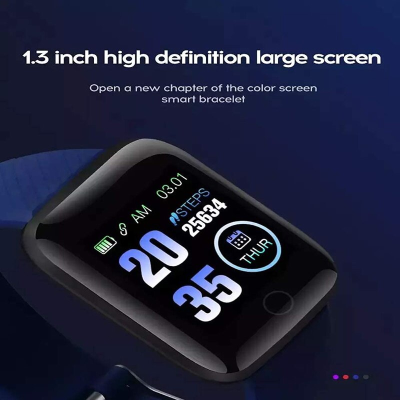 Bluetooth smart klocka män kvinnor blodtrycksmätare vattentät fitness tracker armband puls smartwatch för android ios