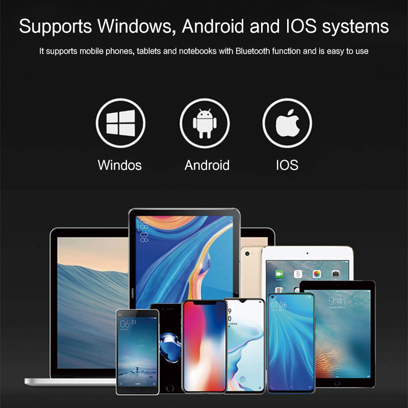 Mini teclado plegable portátil en inglés coreano, teclado inalámbrico Bluetooth para IOS, Android, Windows, iPad, tableta, teléfono한40.