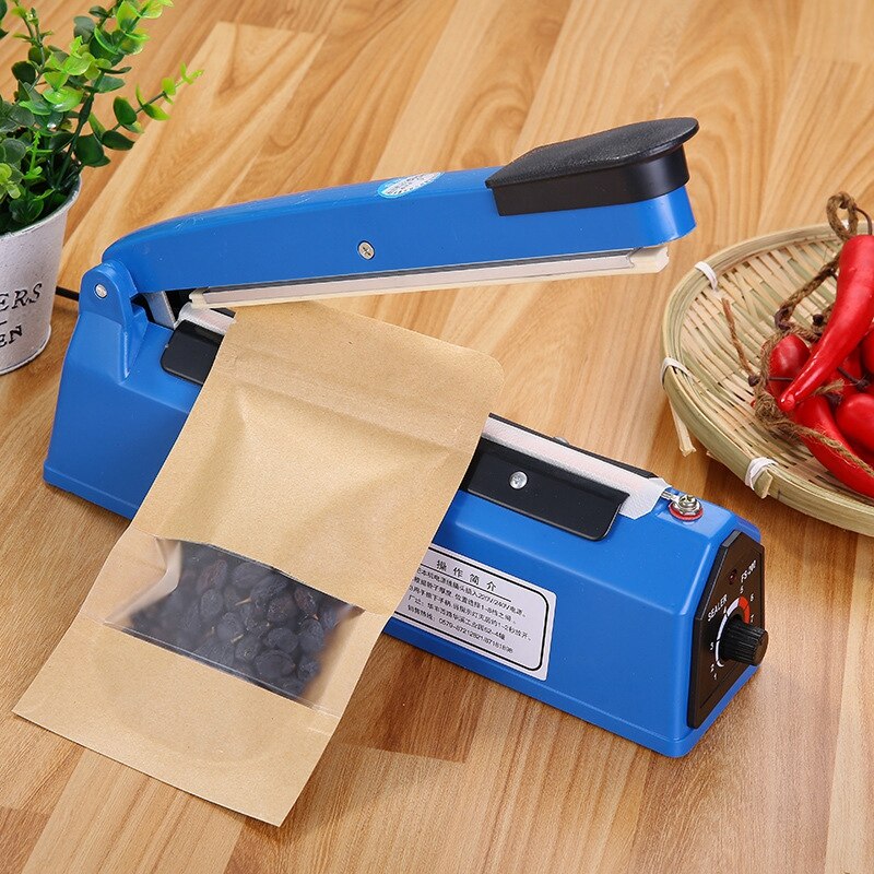 220v 300w 8 inch impulssealer warmtesealer keukenvoedselsealer vacuümzaksealer plastic zak verpakkingsgereedschap us-stekker