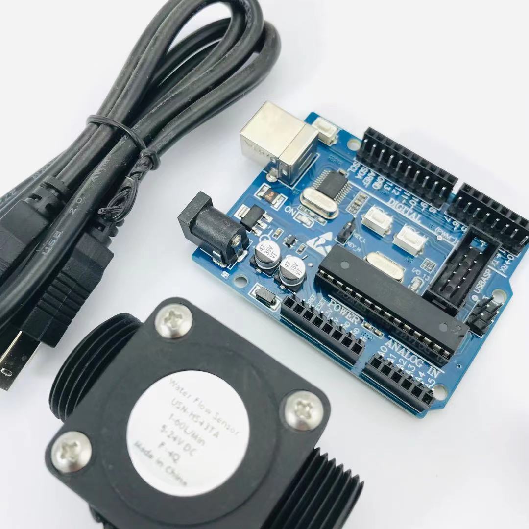 Arduino – capteur de débit d&#39;eau USN-HS43TA G3/4 &quot;, totalisateur, mesure de débit avec capteur de débit d&#39;eau en Nylon, débitmètre de Turbine ispero