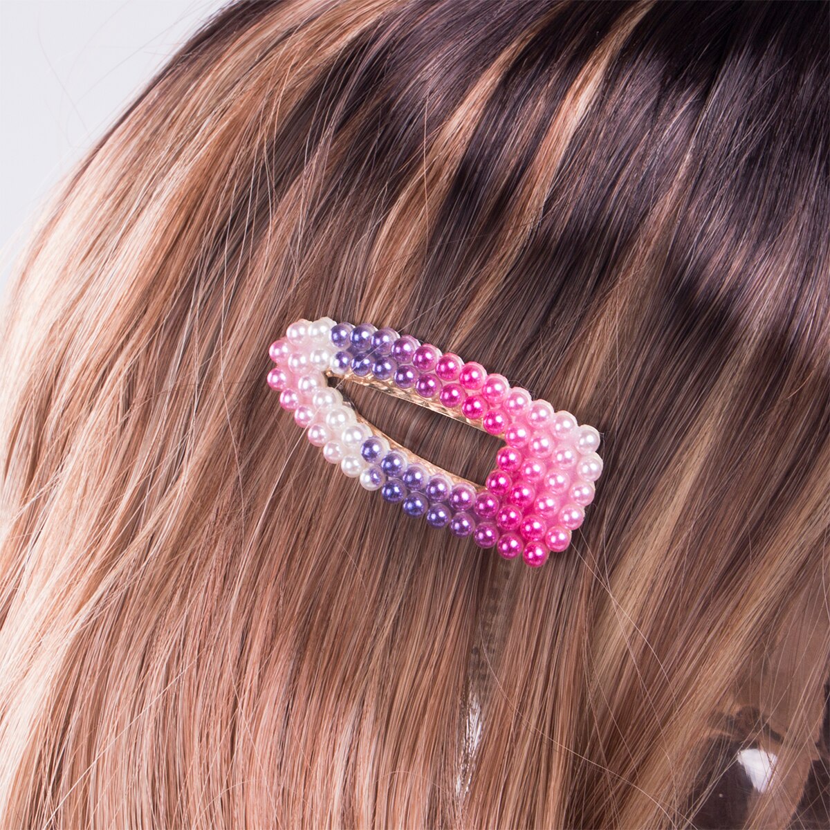 Babyaccessoires 5 stuks/sets dames meisjes schuif haarspelden regenboog parel kristal parel haarspeld grip haar hoofdtooi kinderen