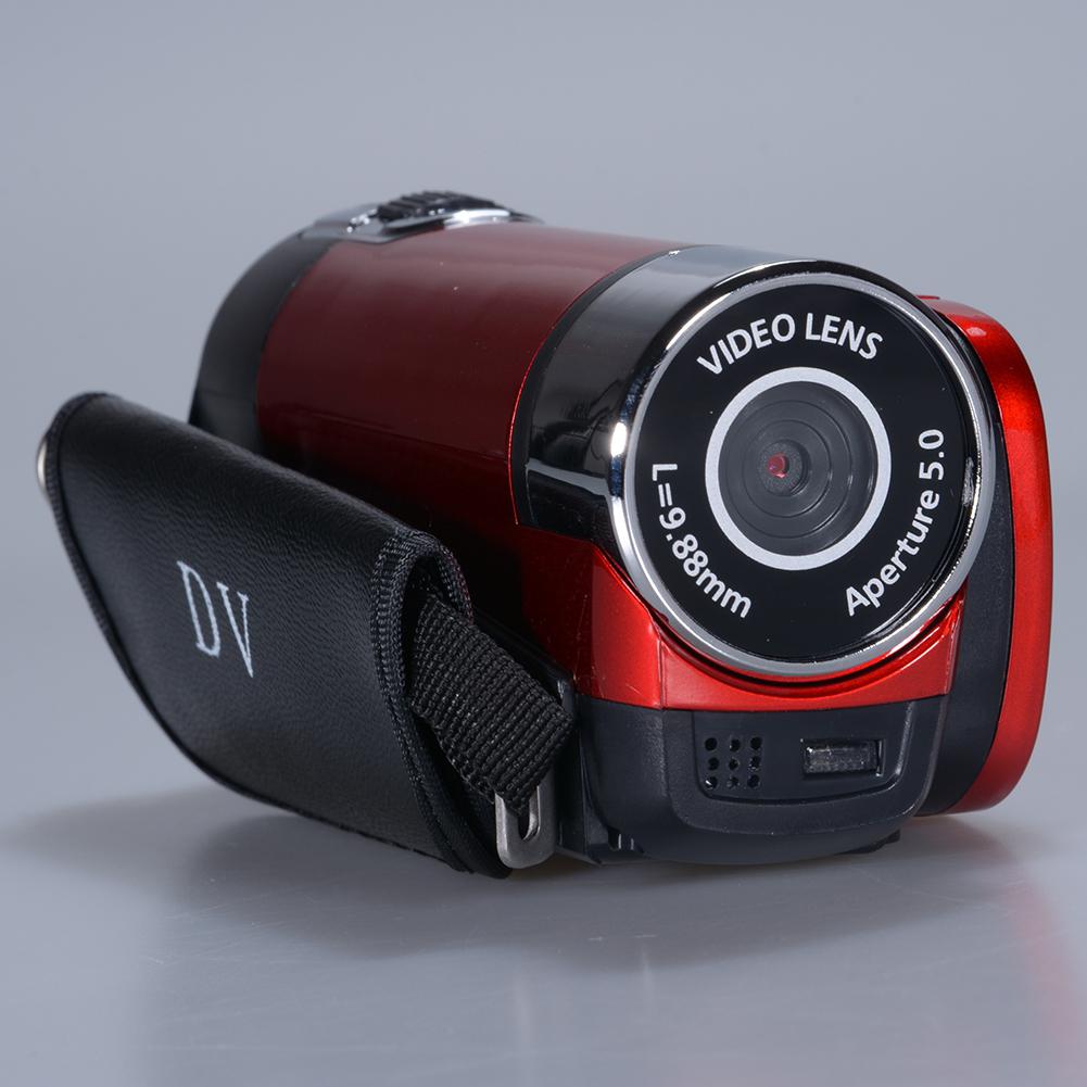 Full HD 1080P Video Camera Digital Camcorder 2.7 Inches 16MP High Definition ABS FHD DV Cameras 270 Degree Rotation: Red