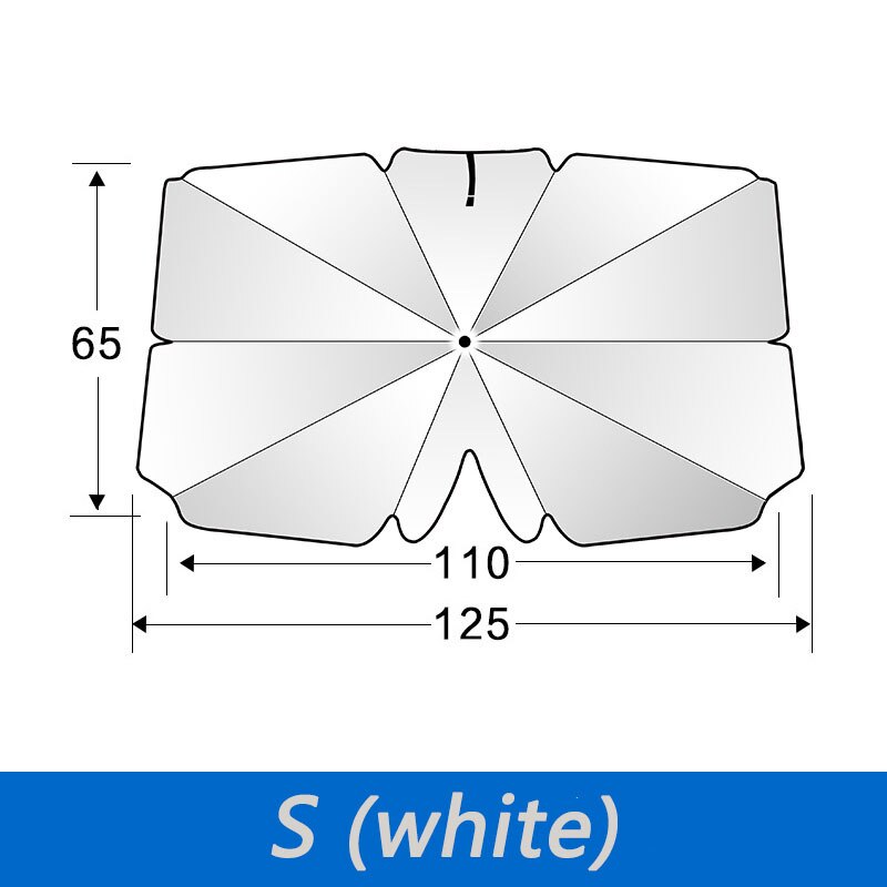 Nowy samochód przenośna osłona przeciwsłoneczna srebrna osłona przeciwsłoneczna anty UV składany parasol samochodowy składana osłona przeciwsłoneczna robić samochodu: S biały