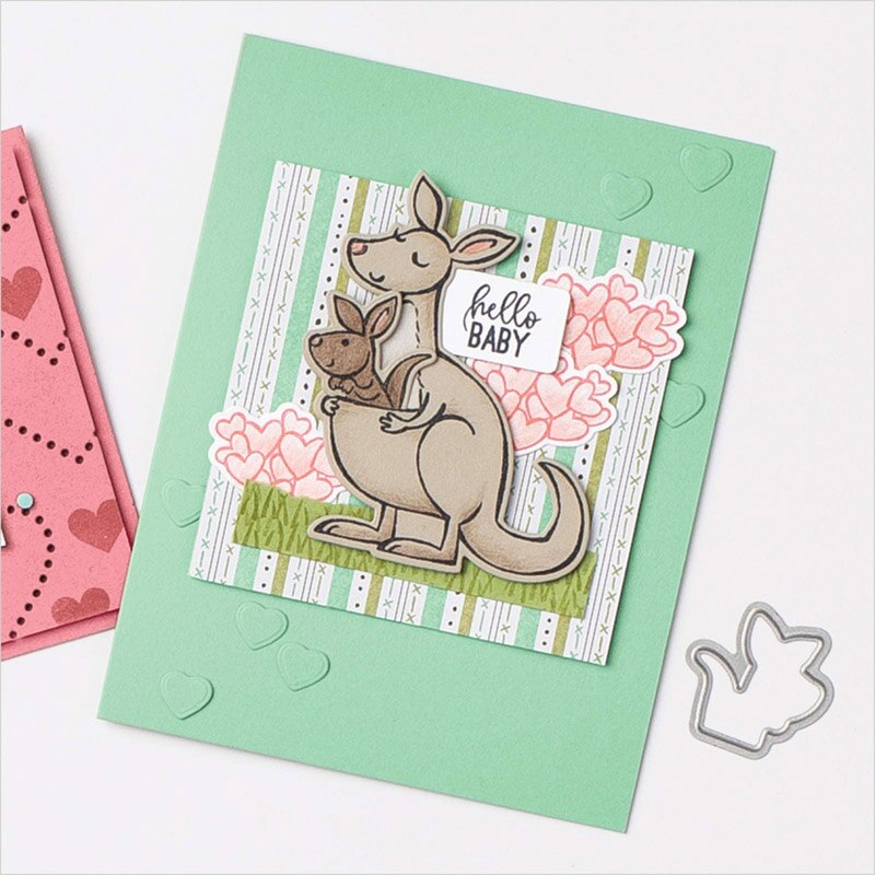 Kangaroo Dies Set and Coordinating Stamps Adorable... – Grandado