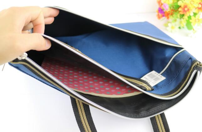 Cs -8216 oxford tyg bärbar  a4 papperspåse non-woven dubbla lager dragkedja bollpåse