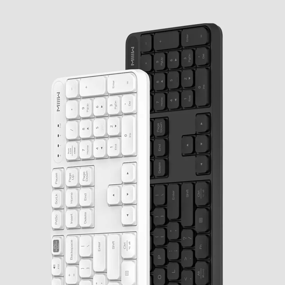 MIIIW Wireless Keyboard Mouse Set 104 Keys With USB Receiver 2.4GHz Mute Office Mouse Keyboard for PC
