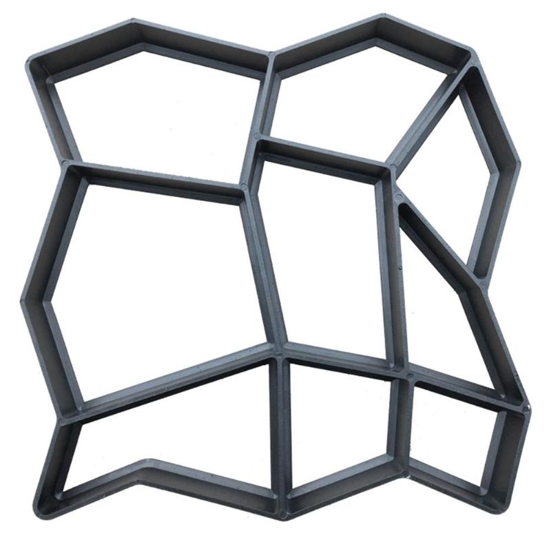 Tuinpadmaker mal herbruikbare beton cement diy plastic baksteen mal: En