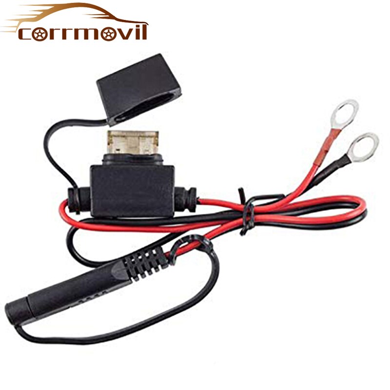 2 PCS Motorcycle Moto Battery Cable Direct Terminal Connector Cables 2-pin Quick Disconnect Plug Compatible