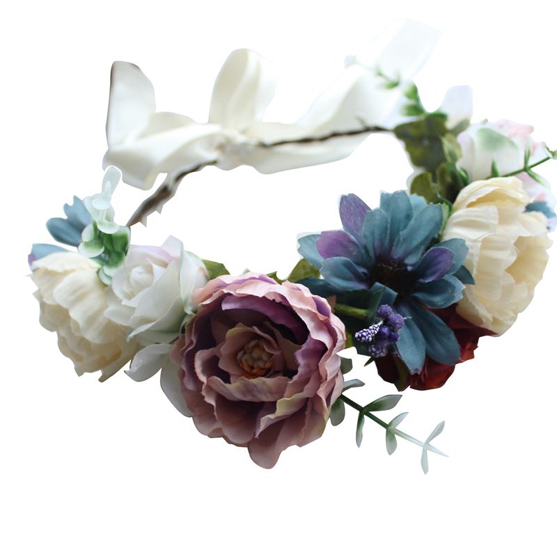 Zoestar Led-bloemenkroon, hoofdband, oplichtende haarkrans, hoofdbanden, bruid, bloemen, hoofddeksel, festival, feest, haaraccessoires voor vrouwen en meisjes