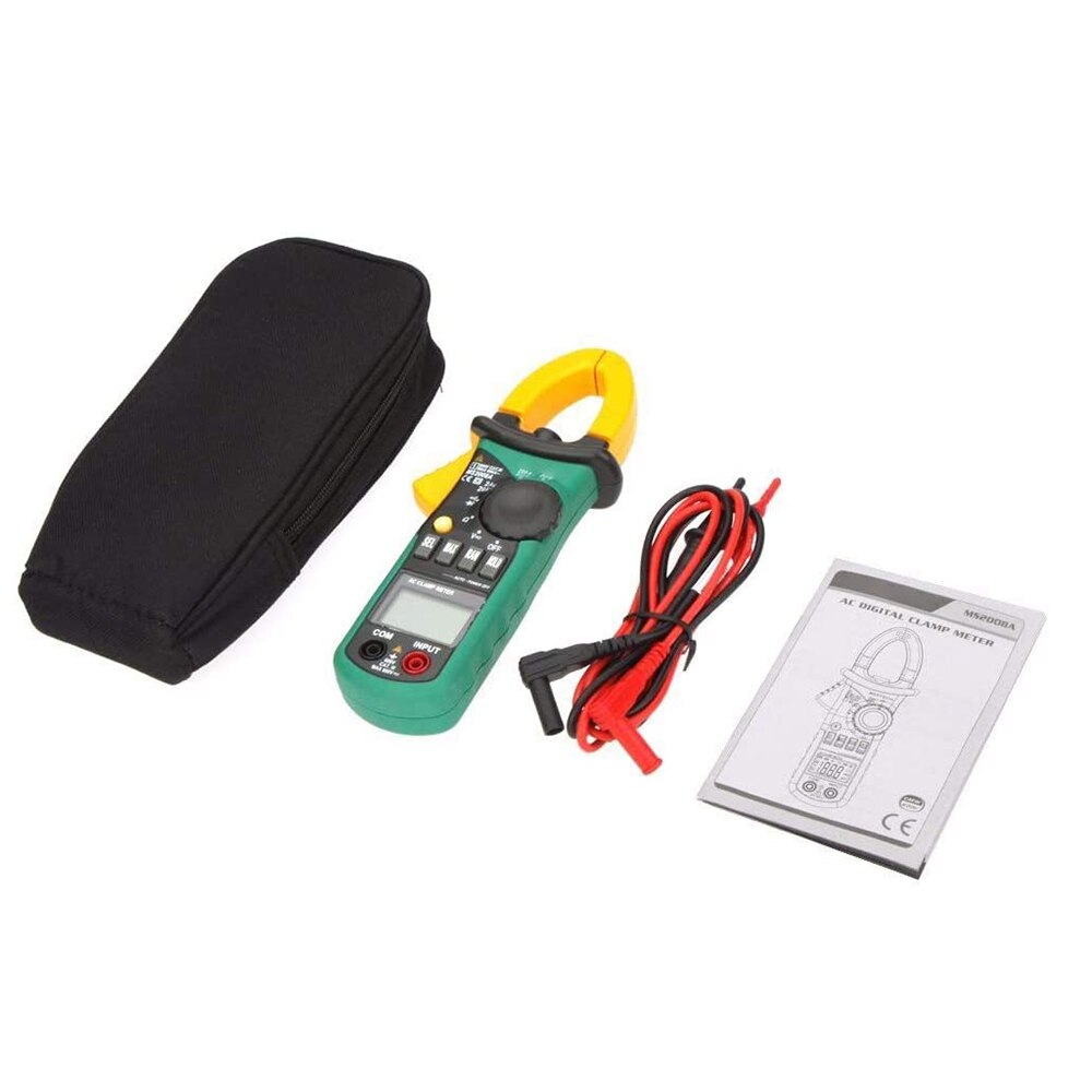 MASTECH MS2008B Digtal Clamp Meter with Light Temp Frequency ACDC Digital Multimeter Electric Tester Current Clamp Meter Ammeter