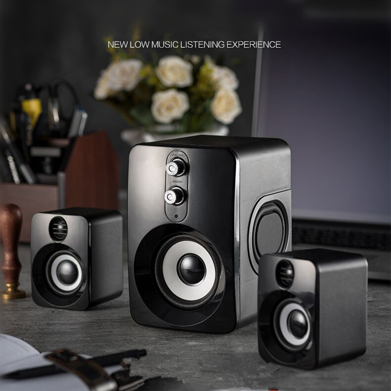 Multifunctionele Computer Speaker Computer Notebook Mobiele Telefoon Audio Home USB Multimedia Bluetooth Speaker 2.1 Actieve Subwoofer