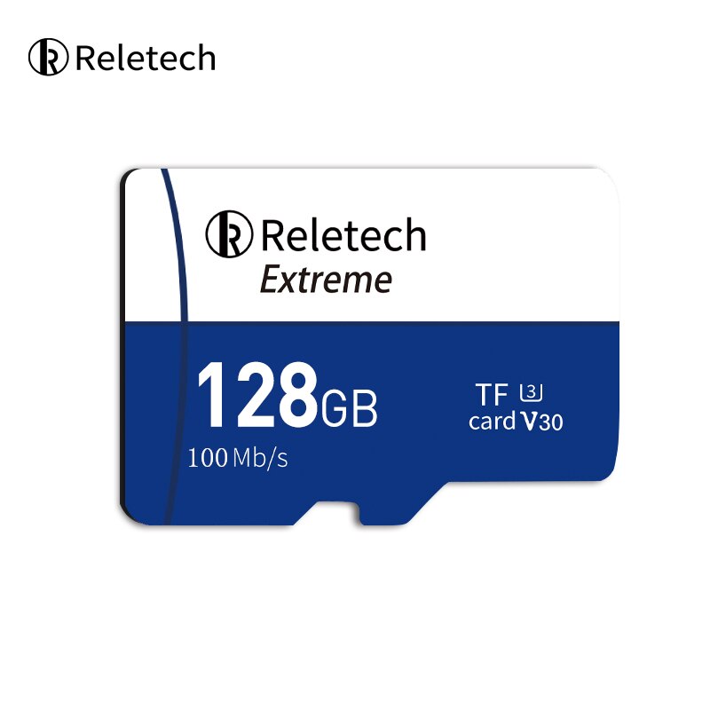 Reletech Tf Card 128Gb Max 100 Mb/s Hoge Snelheid Class10 Geheugen Flash Micro Sd-kaart Ondersteuning 4K Hd voor Telefoon/Camera/Drone