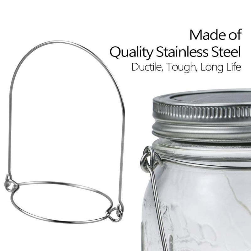 8 Pack Stainless Steel Wire Handles Handle Ease For Mason Jar Ball Pint Jar Canning Jars 8524