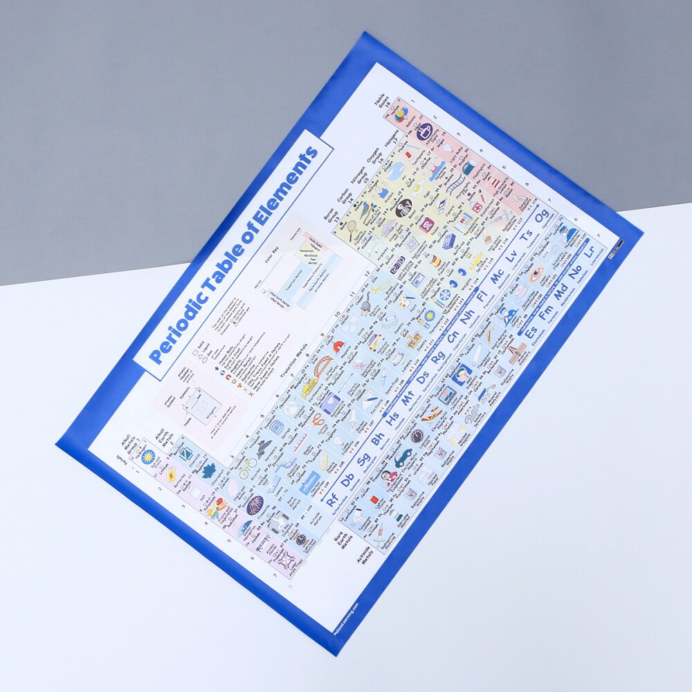 Póster de Química educativa, pegatina de pared con tabla periódica de elementos, 40x60cm, 1 unidad: Default Title