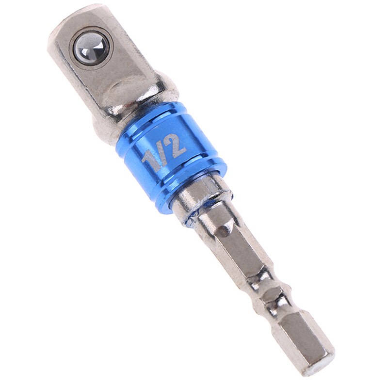 1/4" 3/8" 1/2" Socket Adapter Drive Hex Shank Converter Impact Set Extension Drill Bits Power Tool Accessories