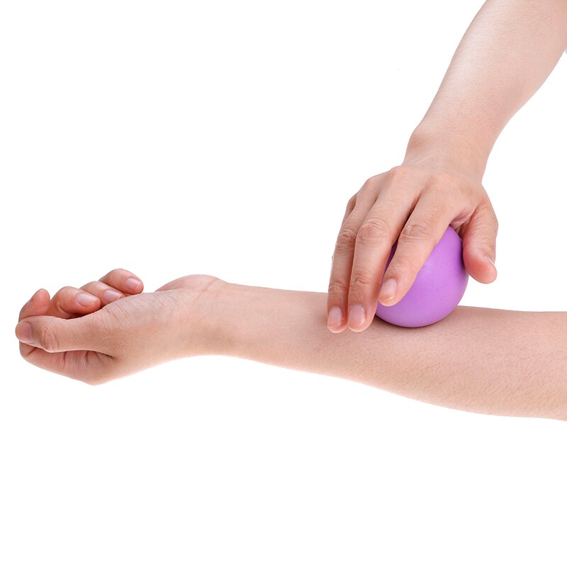 1Pcs Fitness Massage Ball TPE Rubber Hockey Lacrosse Ball 63mm Trigger Point Relaxation Self Massage