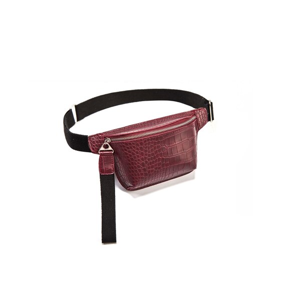 Taille Tasche für Frauen brust tasche pu Leder Fanny Pack Telefon Beutel Brust Packs Damen Breiten Gurt Gürtel Tasche Weibliche crossbody-tasche: Heißes Rosa