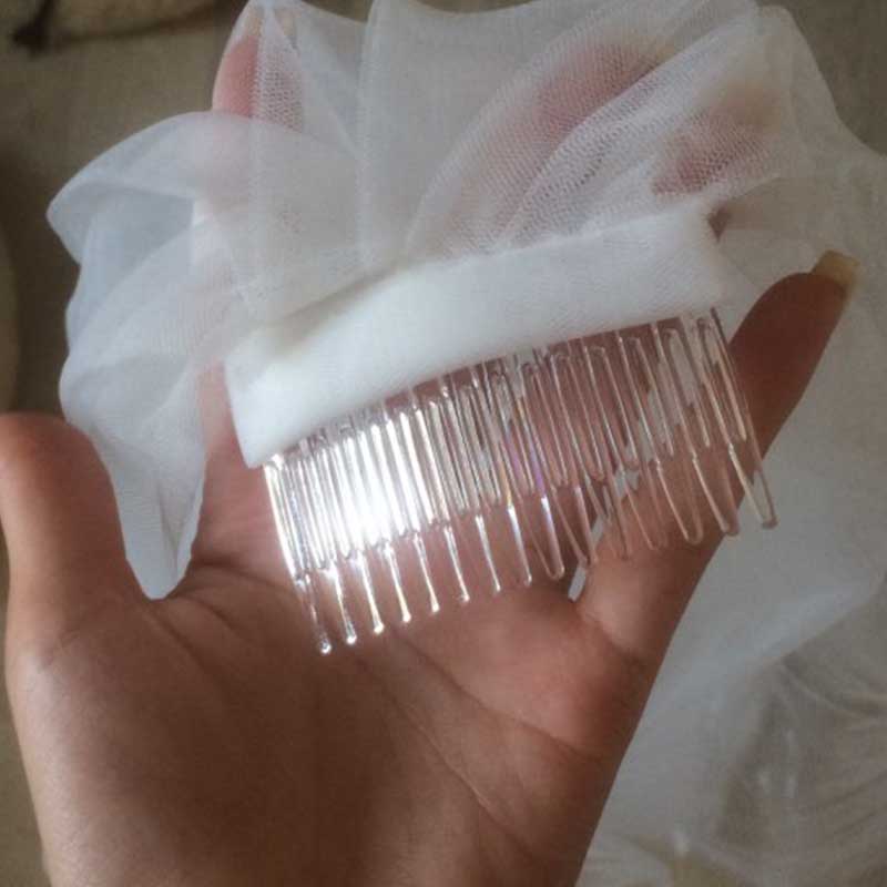 Velo de novia corto blanco de dos capas, de 90cm con peine velo de novia, velos de marfil para de boda, velo de tul suave de champán negro, velo de novia sposa