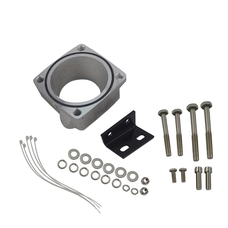 Front Facing Intake Manifold Throttle Body Adaptor Kit Throttle Plate PQY-TBS61 for R33 RB25DET Skyline