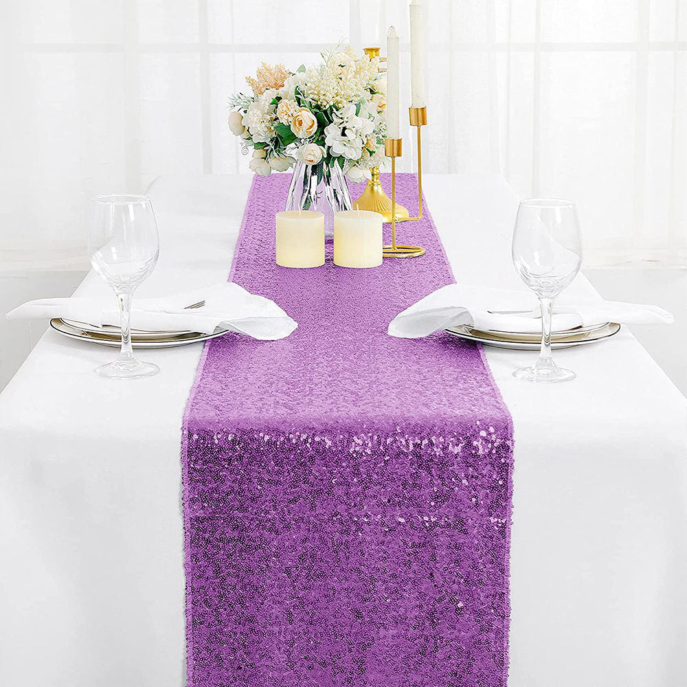 Camino de mesa con lentejuelas, camino de mesa con purpurina de 30x180cm para boda, , cumpleaños, Bnaquet, Hotel, mesa para el hogar