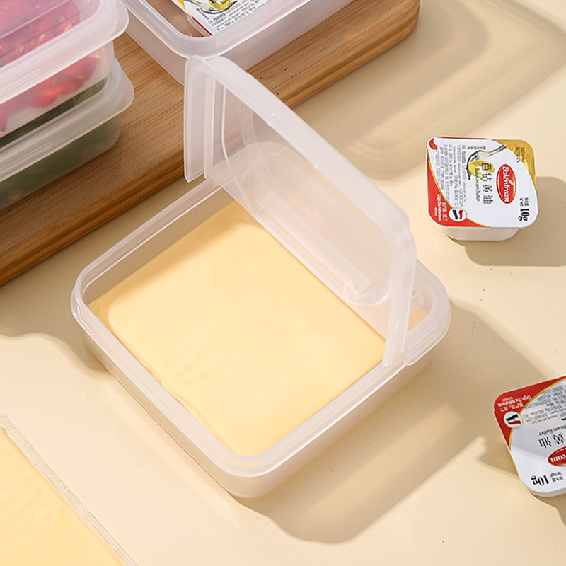 Kühlschrank Müsli Käsebox Organizer fallen Lebensmittelbehälter Küche Kühlschrank Kaffee Aufbewahrungshalter Frisches Gemüse Obstkorb: Blau