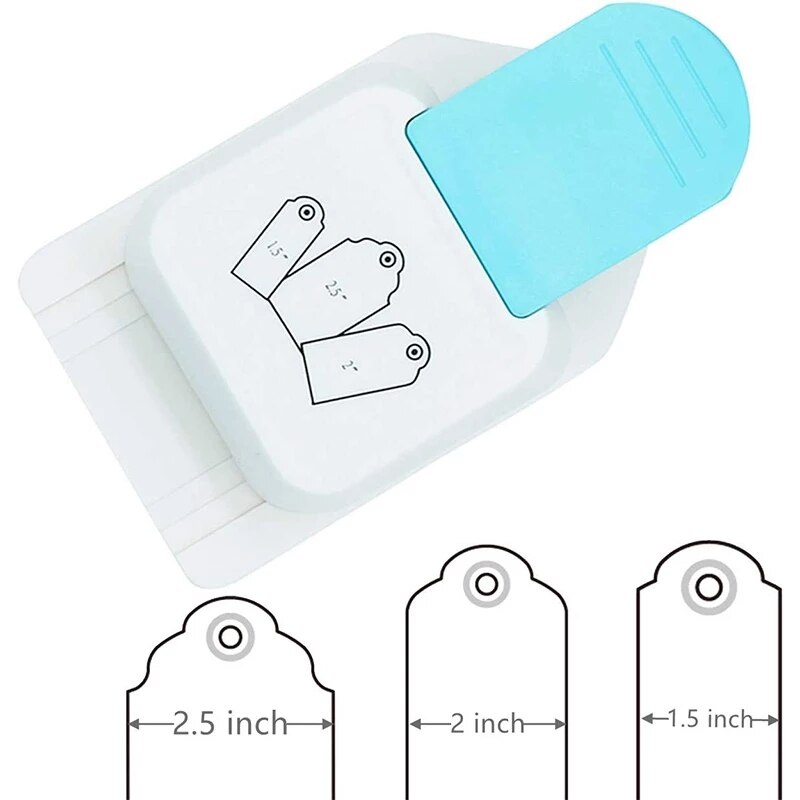 De Punch Tag Top Punch Straight 1.5, 2 Of 2.5 Inch Tag Papier Stoten Voor Scrapbooking Craft Diy Tag Punch Papier Punch