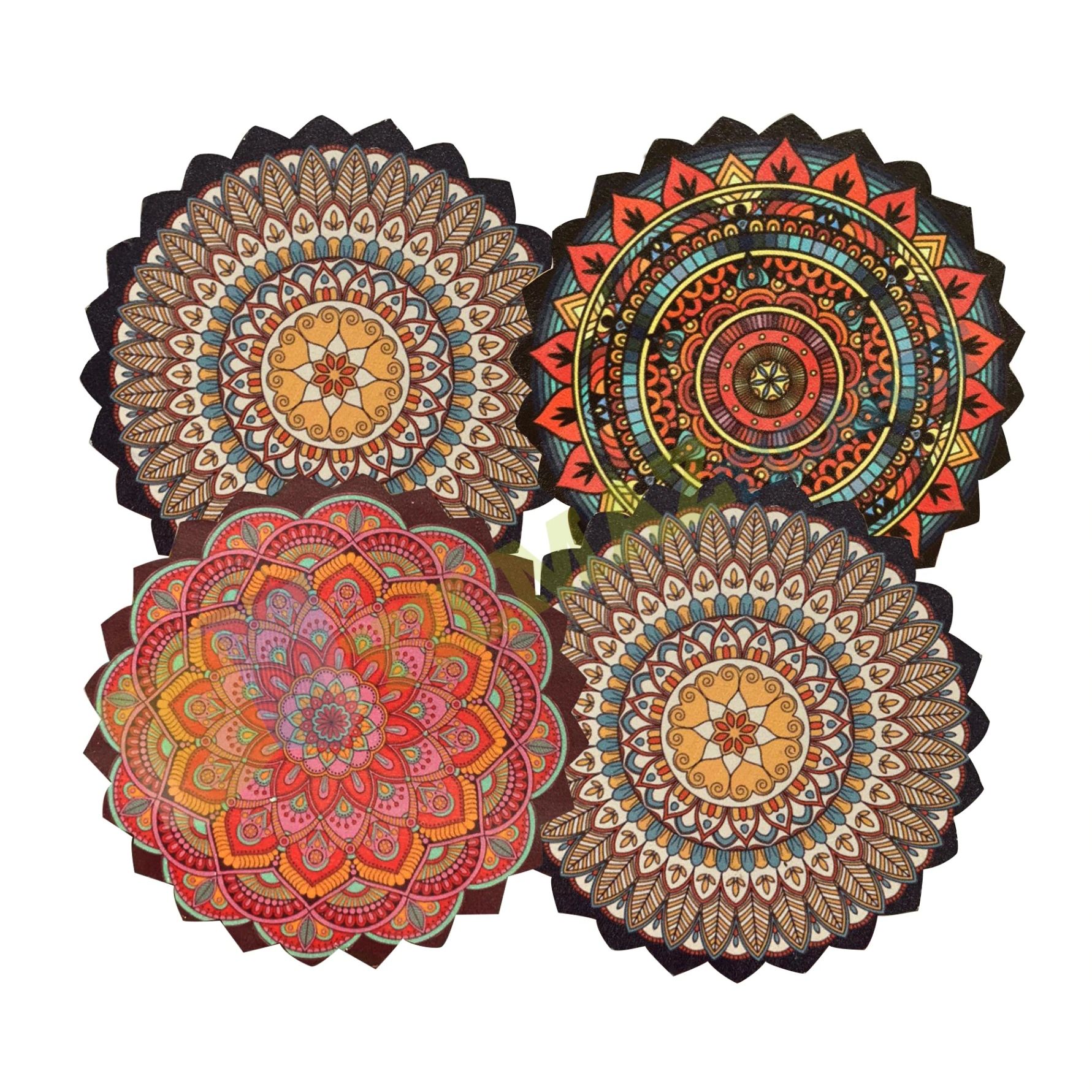 Tea Coffee Cup Wooden Coaster Tea Plate Trivet 4 PCs Super 10 Cm Diameter Cup Coaster Trivet