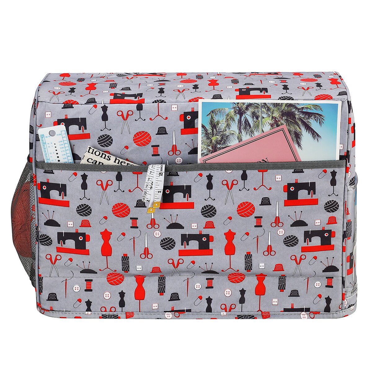 Pokrywa maszyny przeciwpyłbyć winnym robić szycia torba z pokrowiec robić przechowywania igieł i akcesoriów robić prezentów domowych dla kobiet