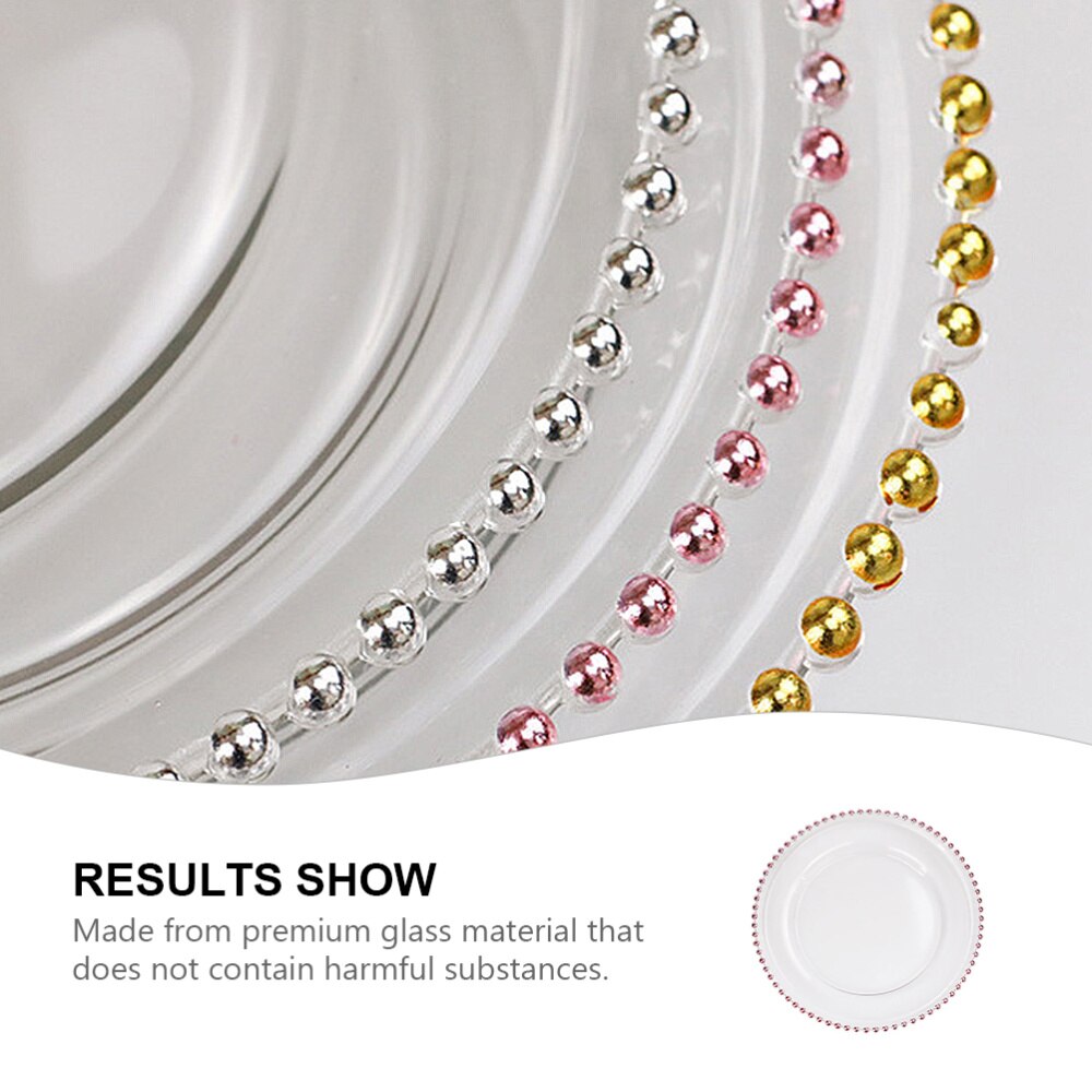 Assiette en verre pour Steak de grande , pour salade, vaisselle en verre (27), 1 pièce