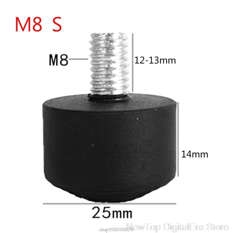 Universal antideslizante goma pie alfombrilla pies Spike accesorios de fotografía para trípode monopié 3/8 pulgadas 1/4 pulgadas M8 N26 20: 2-S