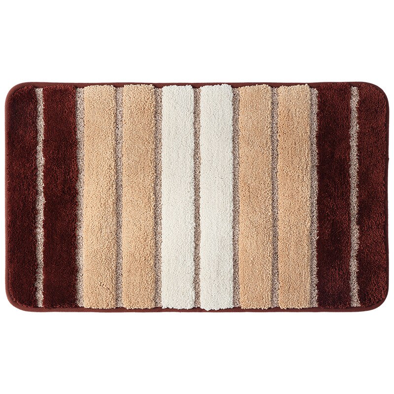 Eenvoudige streep slaapkamer deurmat tapijt waterabsorberend toilet mat badkamer antislip badmat vacuüm tapijt voor balkon 80*120cm