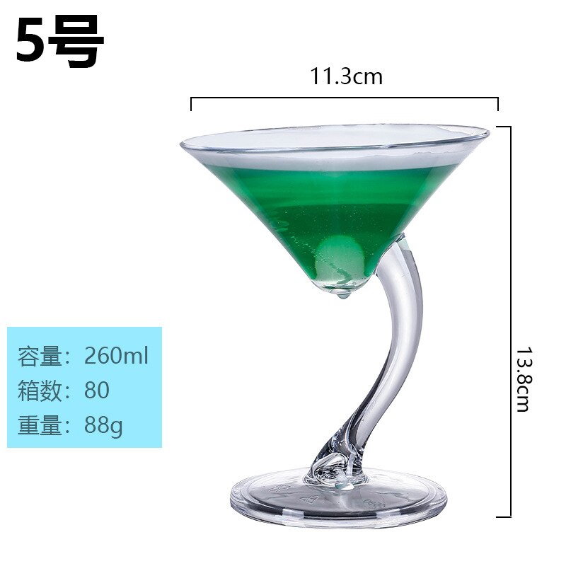 Acrylic Cocktail Glass Cool Plastic Wine Glass Bar Martini Glass Pc Margaret Champagne Glass Wine Cups wine glasses