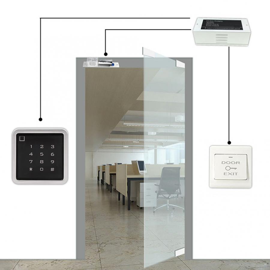 Ip68 vedenpitävä metalliovi kulunvalvontakortti kosketusnäppäimistön salasana wiegand 26 kodin turvajärjestelmä