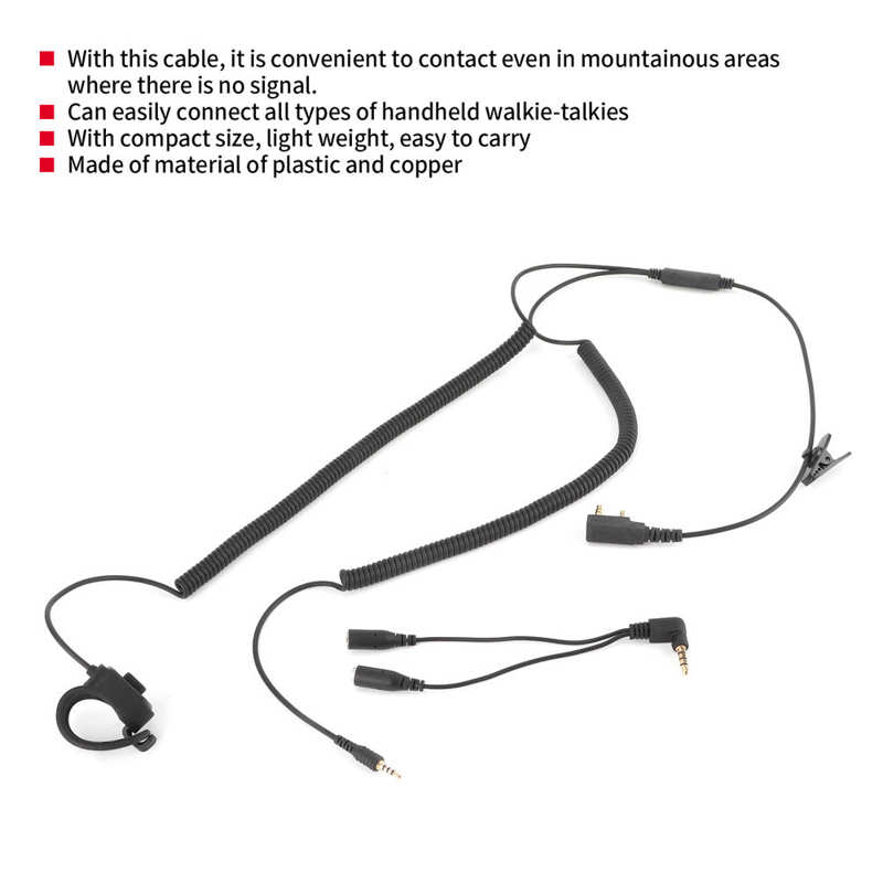 Connecting Wire Connecting Wire Helmet K Wire Riding Accessory 1 In 2 Out