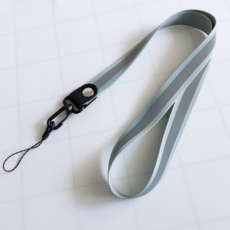 Phone Straps Hook type reflective strip long and short mobile phone lanyard Holders Neck Straps with Keyring for Huawei Sony