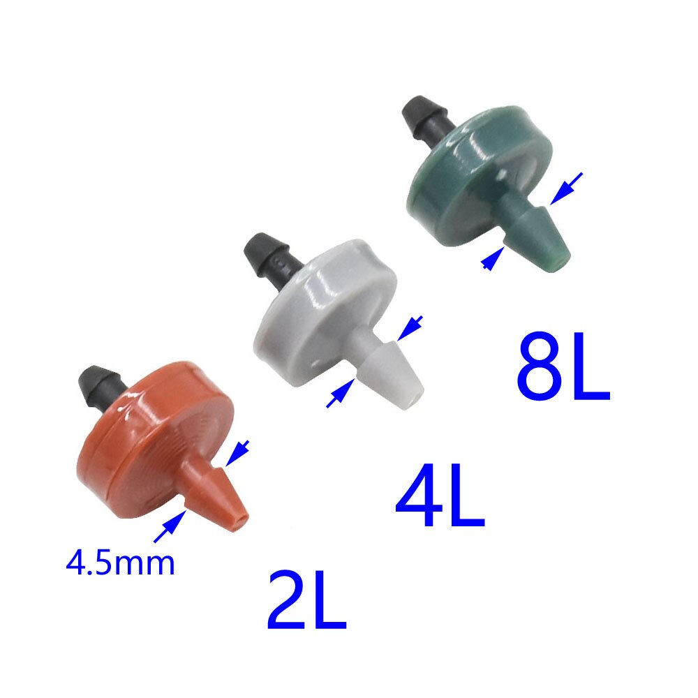 20Pcs 2L 4L 8L Steady Flow Dripper Automatic Pressure Compensation Regulataion In Dripper Garden Agriculture Drip Fittings