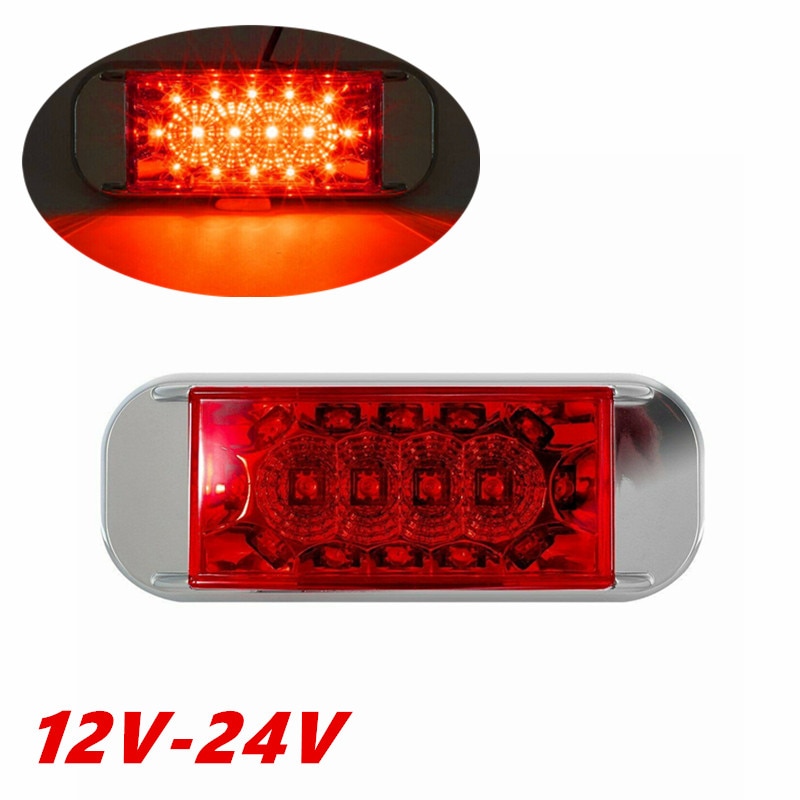 1 st 12-24v lastbilsljus släpvagn led sidomarkör släpvagnsljus led lampa lastbil personbil släpvagn ljus markeringsljus för lastbilar