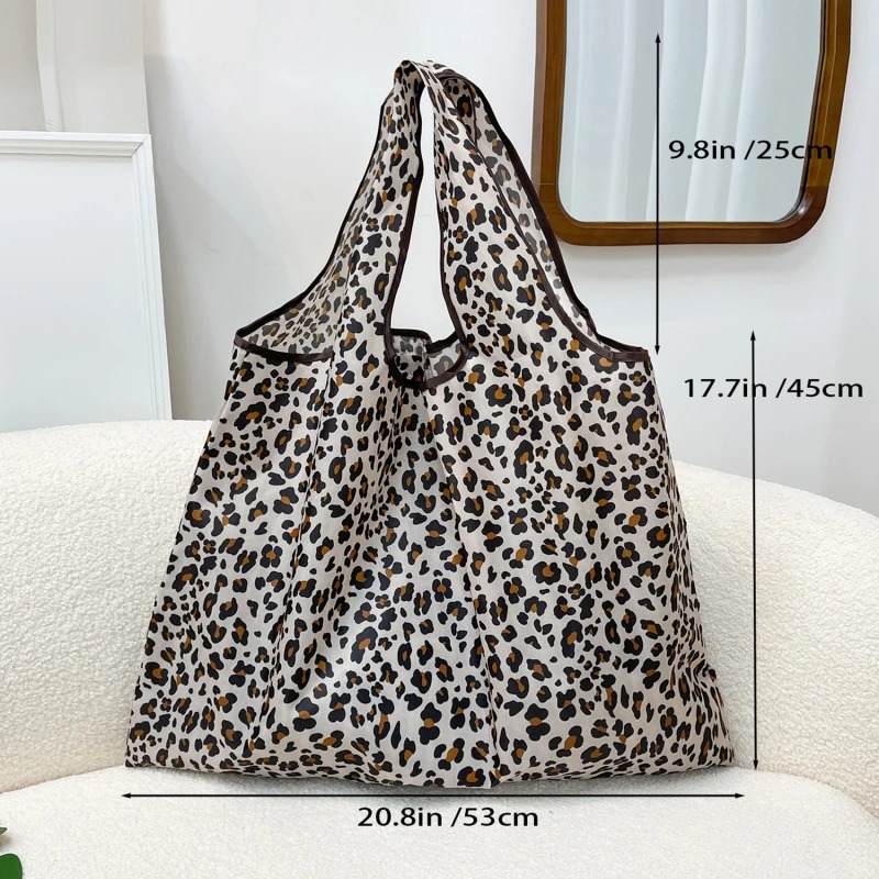 Mode Pocket Opvouwbare Eco Zakken Grote Capaciteit Herbruikbare Boodschappentas Dames Tote 50lb Wasbare Reistas