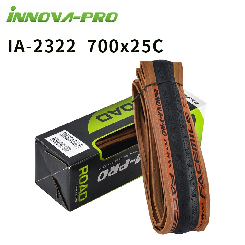 INNOVA Original 700c Road Bike Tire 700x23c/25c/27c/28c/30c Retro Travel Bicycle Out Tire 60/120 TPI Bike Tire Cycling Parts: Yellow