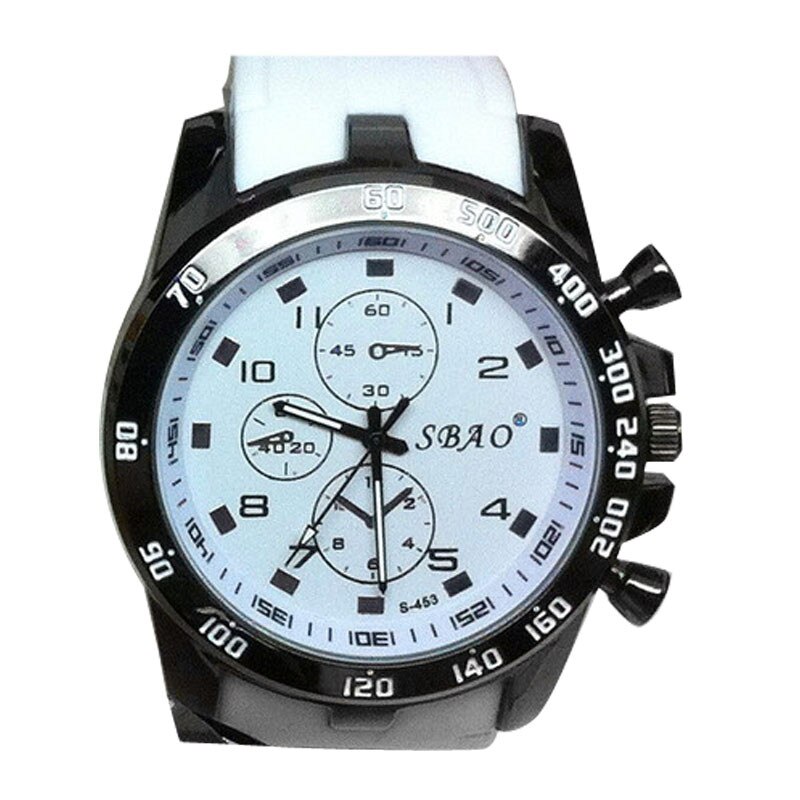 Mænds sport kvarts ur vandtæt stålkasse stor urskive armbåndsur mandlige ure