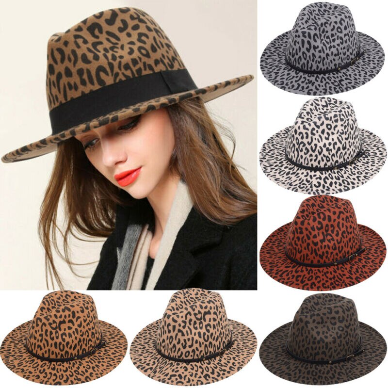De Unisex duro fieltro Sombrero de Panamá Fedora Trilby sombreros gorras de mafioso de ala ancha