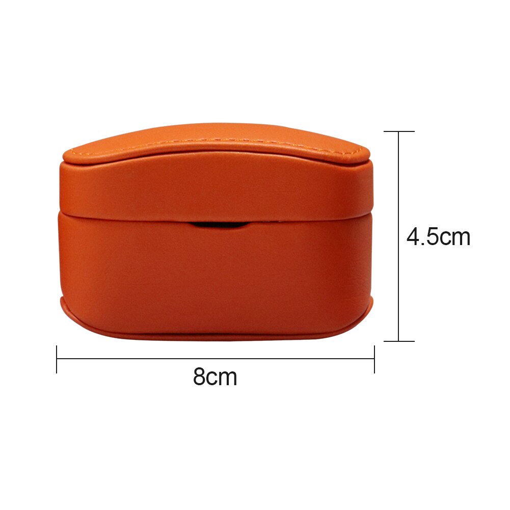 Charging Case Shockproof Protective Cover PU Leather Soft Protector Case Cover Earpods for Sony WF-1000XM4: Orange