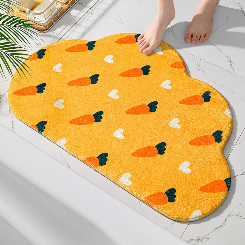 Anti Slip Mat For Bathroom Super Absorbent Floor Mat Quick Waterproof Bath Cat Rug Doo Bathroom Door Absorbent Non-Slip Foot Pad