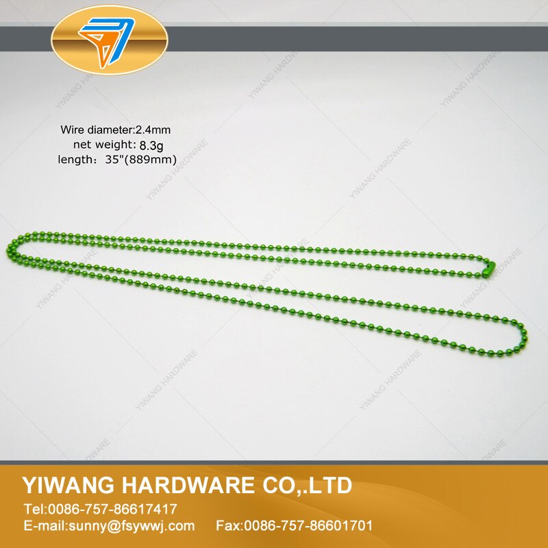 ventes bien suspendus chaîne collier chaîne coloré livre chaîne décorative boule perle chaîne 10 pièces/paquet: green