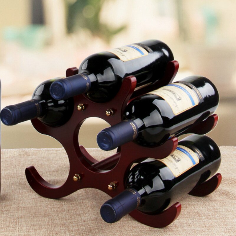 Solid Wood Wind Rack Decoration European-Style Wine Rack Wine Glass Rack Household Wine Rack Wine Cabinet Showing Stand Wine Set: A