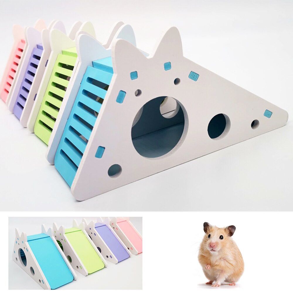 Hamster Glijbaan Trappen Sport Hamster Speelgoed Waterdicht Kleur Pvc Kleine Huisdier Nest Grappige Hamster Huisdier Te Installeren En Te Dragen