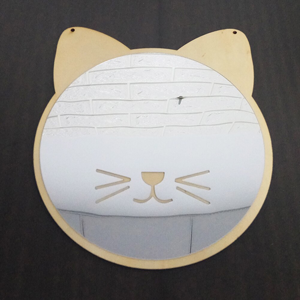 Mirror Small Wooden Hanging Cute Acrylic Cartoon Wall Decorative Home